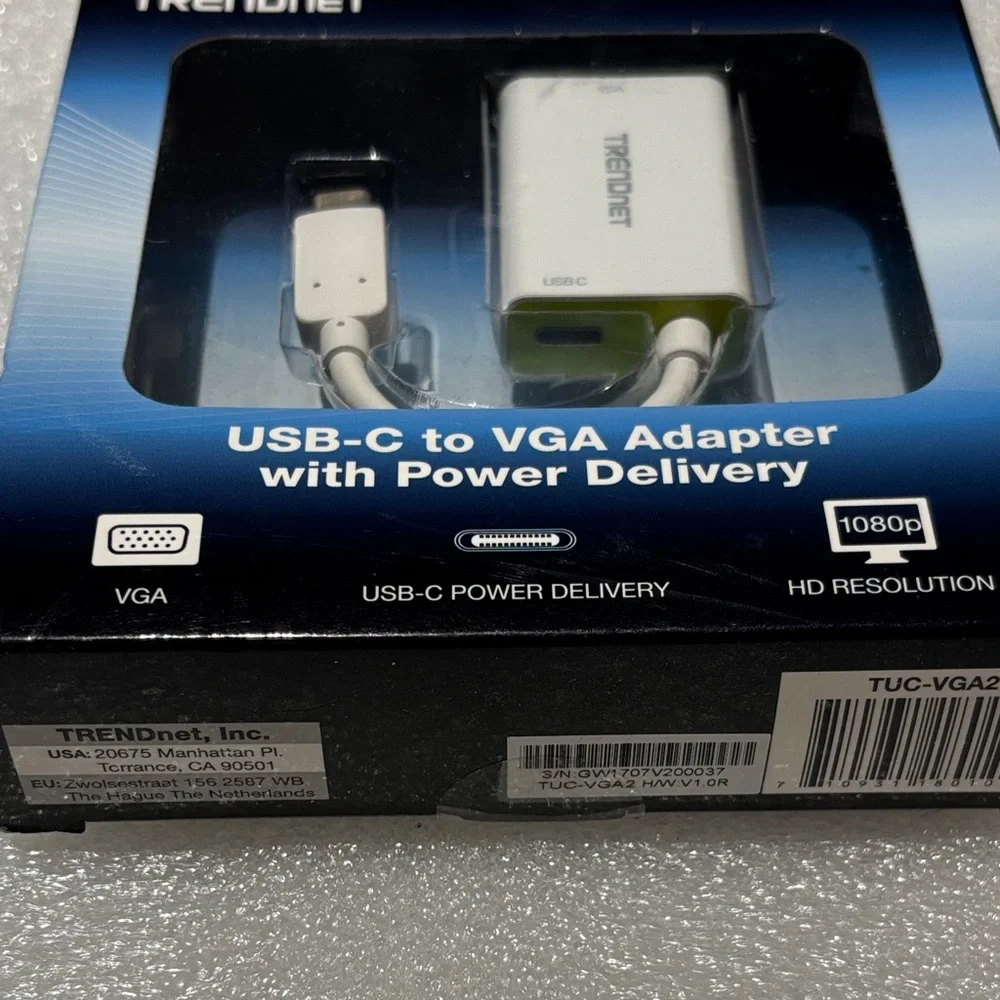 TRENDnet USB-C to VGA Adapter NWT